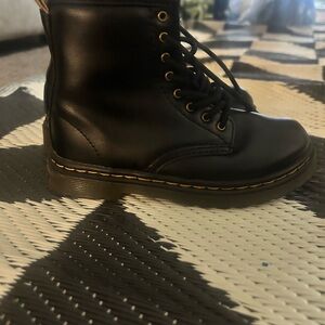Dr. Martens Black Kids Boots